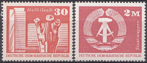 Poštovní známky DDR 1973 Výstavba v DDR Mi# 1899-1900