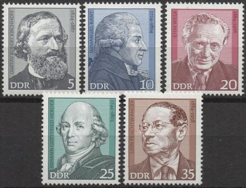 Poštovní známky DDR 1974 Osobnosti Mi# 1941-45