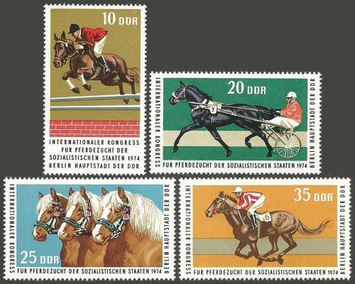 Poštovní známky DDR 1974 Konì Mi# 1969-72