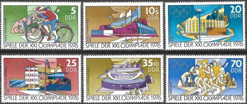 Poštovní známky DDR 1976 LOH Montreal Mi# 2126-31