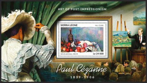 Potovn znmka Sierra Leone 2015 Umn, Paul Czanne Mi# Block 819 Kat 11 - zvtit obrzek