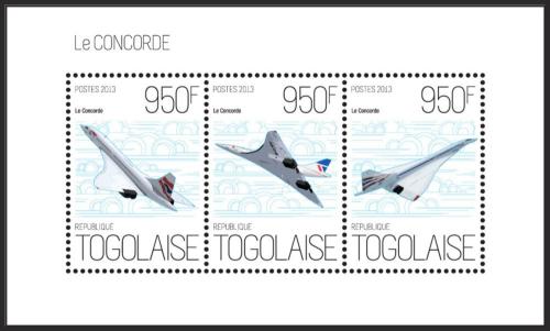 Potovn znmky Togo 2013 Concorde Mi# 5194-96 Kat 11 - zvtit obrzek