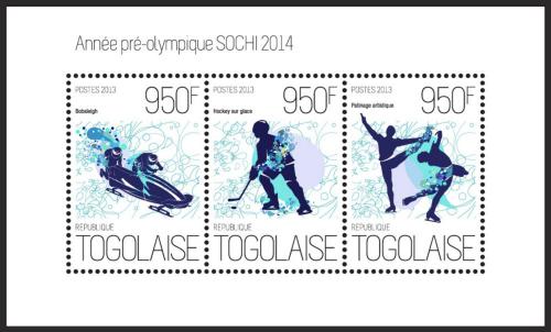 Poštovní známky Togo 2013 ZOH Soèi Mi# 5226-28 Kat 11€