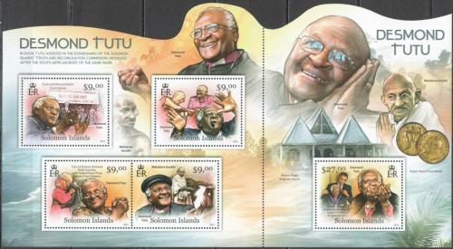 Potovn znmky alamounovy ostrovy 2012 Desmond Tutu Mi# 1536-40 Kat 21