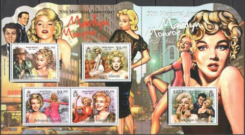Potovn znmky alamounovy ostrovy 2012 Marilyn Monroe TOP SET Mi# 1551-55 Kat 21 - zvtit obrzek