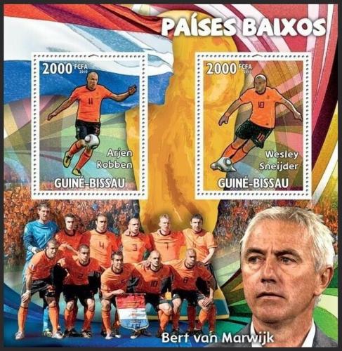 Poštovní známky Guinea-Bissau 2010 Angliètí fotbalisti Mi# Block 794 Kat 16€