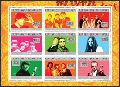 Poštovní známky Guinea 2010 The Beatles Mi# 7399-7407 Kat 18€