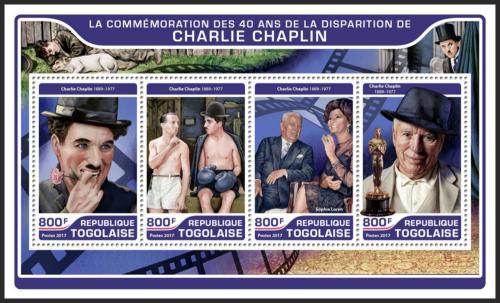 Potovn znmky Togo 2017 Charlie Chaplin Mi# 8104-07 Kat 13 - zvtit obrzek