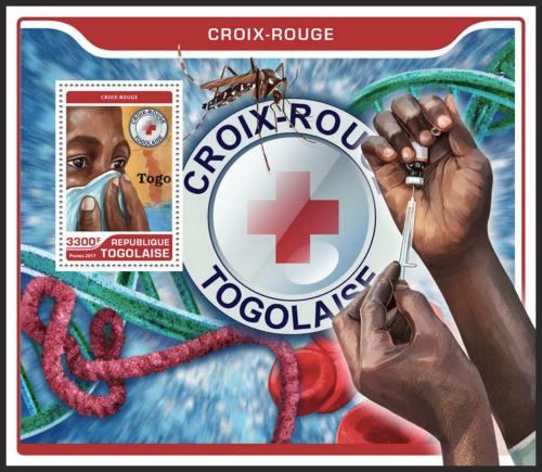 Poštovní známka Togo 2017 Èervený køíž Mi# Block 1443 Kat 13€