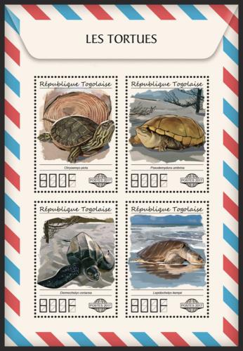 Poštovní známky Togo 2017 Želvy Mi# 8487-90 Kat 13€
