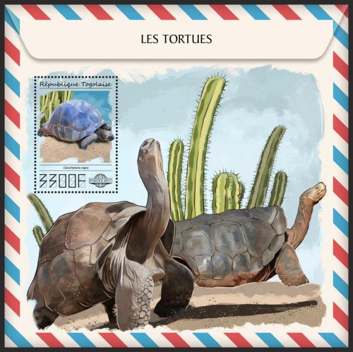 Poštovní známka Togo 2017 Želvy Mi# Block 1499 Kat 13€