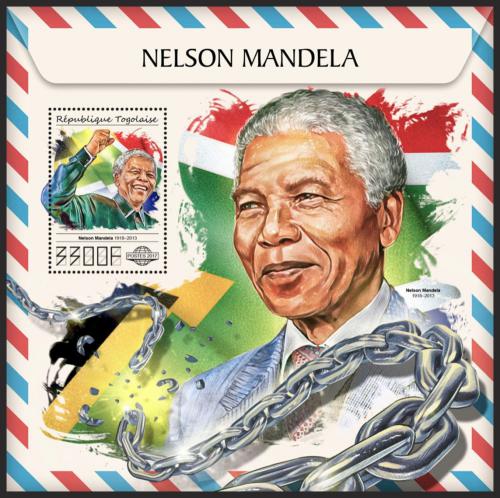 Poštovní známka Togo 2017 Nelson Mandela Mi# Block 1507 Kat 13€