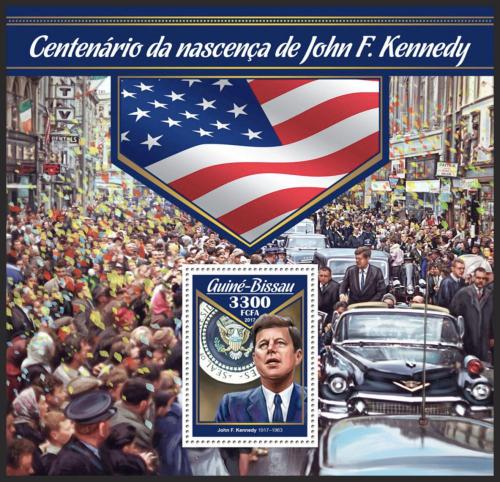 Poštovní známka Guinea-Bissau 2017 John F. Kennedy Mi# Block 1562 Kat 12.50€