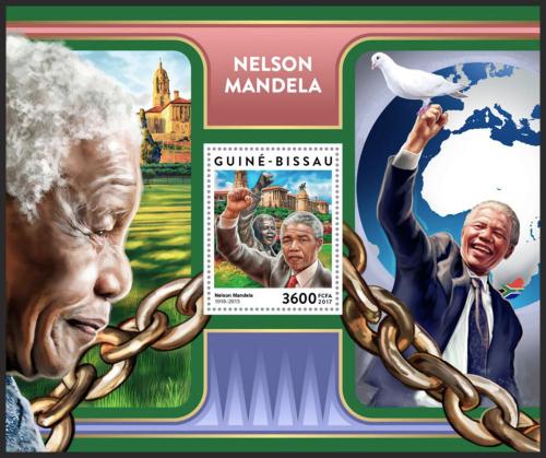 Poštovní známka Guinea-Bissau 2017 Nelson Mandela Mi# Block 1596 Kat 13.50€