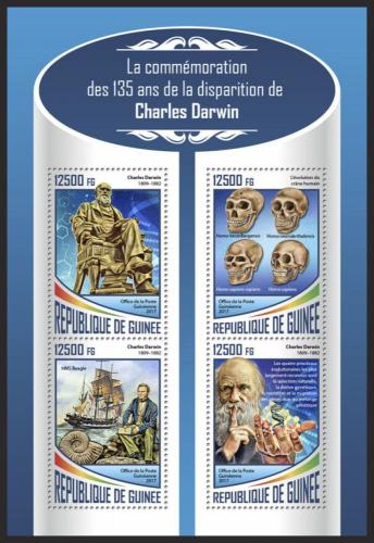 Potovn znmky Guinea 2017 Charles Darwin Mi# 12690-93 Kat 20 - zvtit obrzek