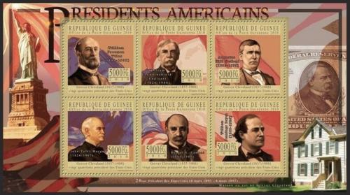 Poštovní známky Guinea 2011 Grover Cleveland, 24. US prezident Mi# 8122-27 Kat 25€