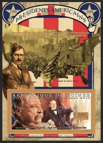 Poštovní známka Guinea 2011 Grover Cleveland, 24. US prezident Mi# Block 1914 Kat 14€