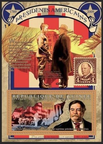 Poštovní známka Guinea 2011 William Howard Taft, 27. US prezident Mi# Block 1917 Kat 16€