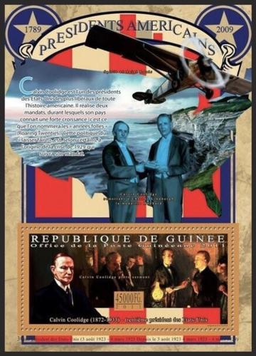 Poštovní známka Guinea 2011 Calvin Coolidge, 30. US prezident Mi# Block 1920 Kat 16€