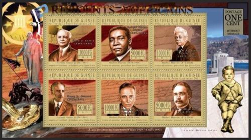 Poštovní známky Guinea 2011 Herbert Hoover, 31. US prezident Mi# 8164-69 Kat 25€