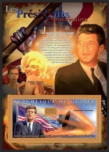 Poštovní známka Guinea 2011 John F. Kennedy, 35. US prezident Mi# Block 1925 Kat 16€