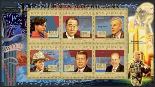 Poštovní známky Guinea 2011 George Bush, 43. US prezident Mi# 8236-41 Kat 18€