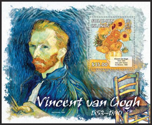 Poštovní známka Šalamounovy ostrovy 2013 Umìní, van Gogh Mi# Block 143 Kat 12€