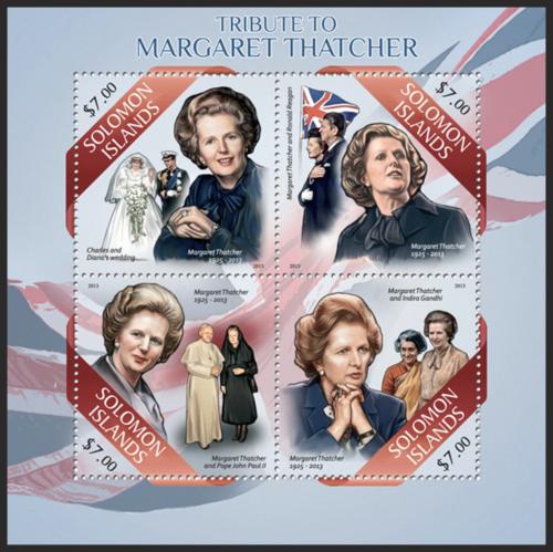 Potovn znmky alamounovy ostrovy 2013 Margaret Thatcher Mi# 2082-85 Kat 9.50 - zvtit obrzek