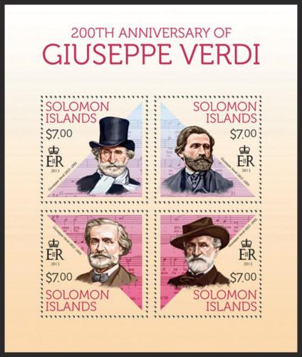 Potovn znmky alamounovy ostrovy 2013 Giuseppe Verdi Mi# 2182-85 Kat 9.50 - zvtit obrzek