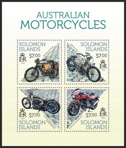 Potovn znmky alamounovy ostrovy 2013 Motocykly Mi# 2207-10 Kat 9.50