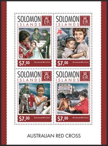 Poštovní známky Šalamounovy ostrovy 2014 Èervený køíž Mi# 2577-80 Kat 9.50€