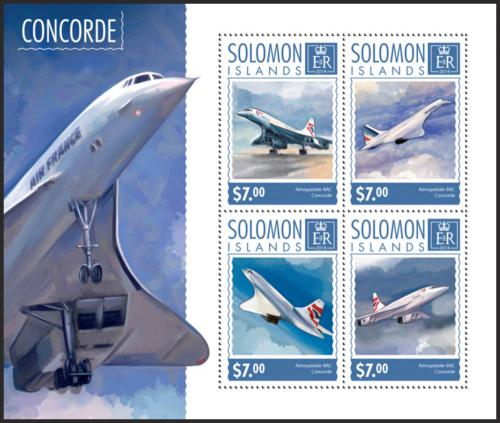Potovn znmky alamounovy ostrovy 2014 Concorde Mi# 2862-65 Kat 9.50