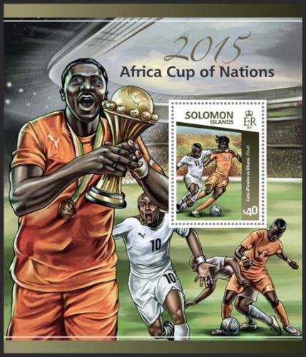 Poštovní známka Šalamounovy ostrovy 2015 Africký pohár národù Mi# Block 399 Kat 14€