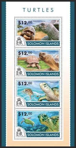 Poštovní známky Šalamounovy ostrovy 2015 Želvy Mi# 3117-20 Kat 17€