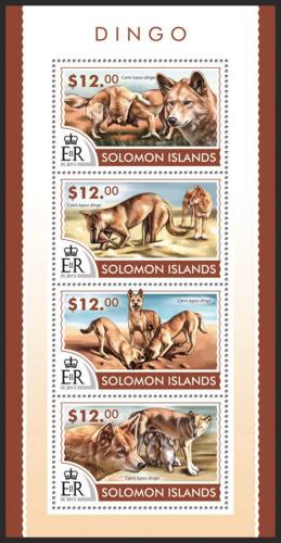 Poštovní známky Šalamounovy ostrovy 2015 Pes dingo Mi# 3167-70 Kat 17€ 