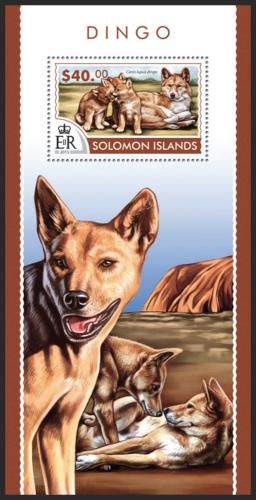 Poštovní známka Šalamounovy ostrovy 2015 Pes dingo Mi# Block 415 Kat 14€