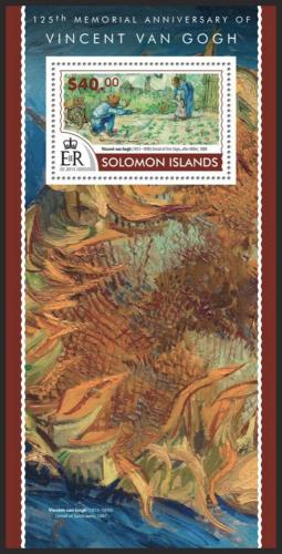 Poštovní známka Šalamounovy ostrovy 2015 Umìní, Vincent van Gogh Mi# Block 434 Kat 14€