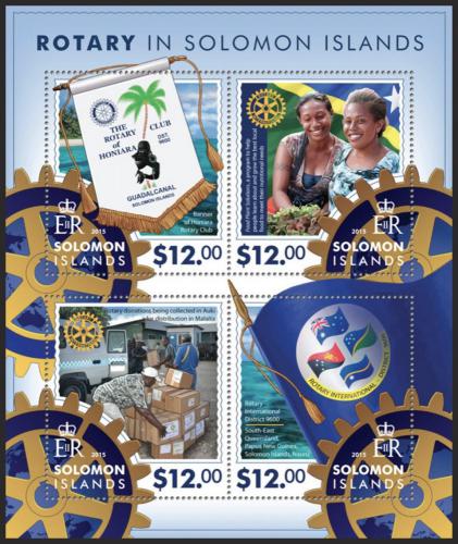 Poštovní známky Šalamounovy ostrovy 2015 Rotary Intl. Mi# 3382-85 Kat 17€