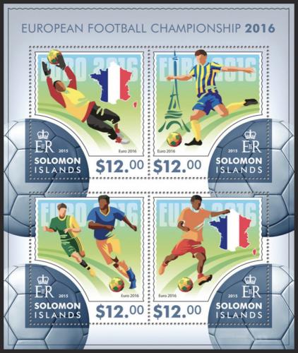 Poštovní známky Šalamounovy ostrovy 2015 ME ve fotbale Mi# 3387-90 Kat 17€