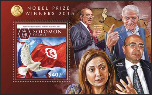 Potovn znmka alamounovy ostrovy 2015 Nobelova cena Mi# Block 476 Kat 14 - zvtit obrzek