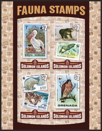 Potovn znmky alamounovy ostrovy 2016 Fauna na znmkch Mi# 3621-24 Kat 8.50
