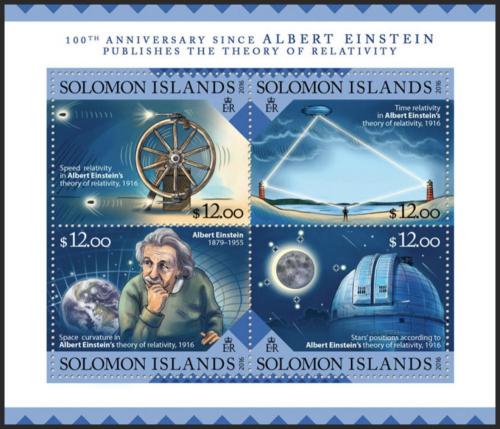 Potovn znmky alamounovy ostrovy 2016 Albert Einstein Mi# 3651-54 Kat 14 - zvtit obrzek