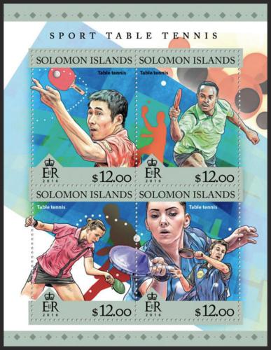 Potovn znmky alamounovy ostrovy 2016 Stoln tenis Mi# 3811-14 Kat 14
