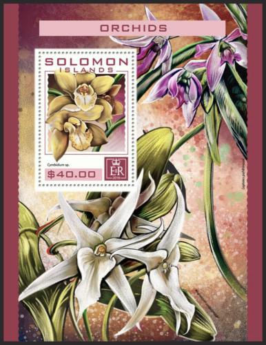 Poštovní známka Šalamounovy ostrovy 2016 Orchideje Mi# Block 557 Kat 12€