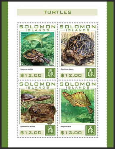 Poštovní známky Šalamounovy ostrovy 2016 Želvy Mi# 3886-89 Kat 14€