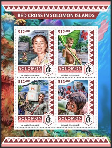 Poštovní známky Šalamounovy ostrovy 2016 Èervený køíž Mi# 4235-38 Kat 14€