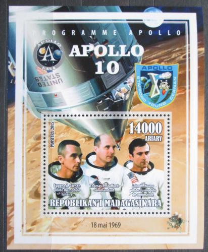 Potovn znmka Madagaskar 2015 Apollo 10, przkum Msce Mi# N/N - zvtit obrzek