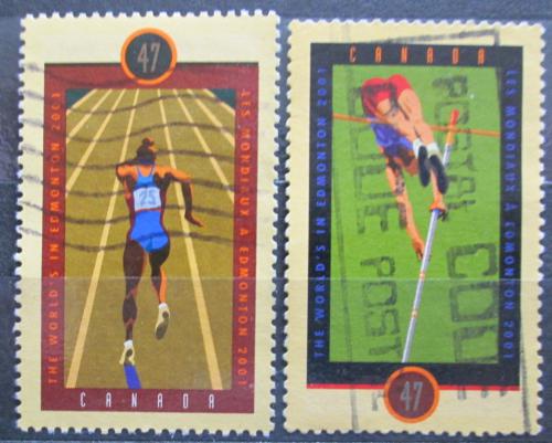 Poštovní známky Kanada 2001 MS v lehké atletice Mi# 1992-93
