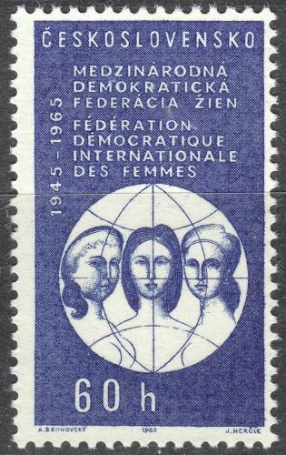 Potovn znmka eskoslovensko 1965 Mezinrodn demokratick federace en Mi# 1552