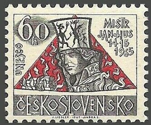 Potovn znmka eskoslovensko 1965 Jan Hus Mi# 1556